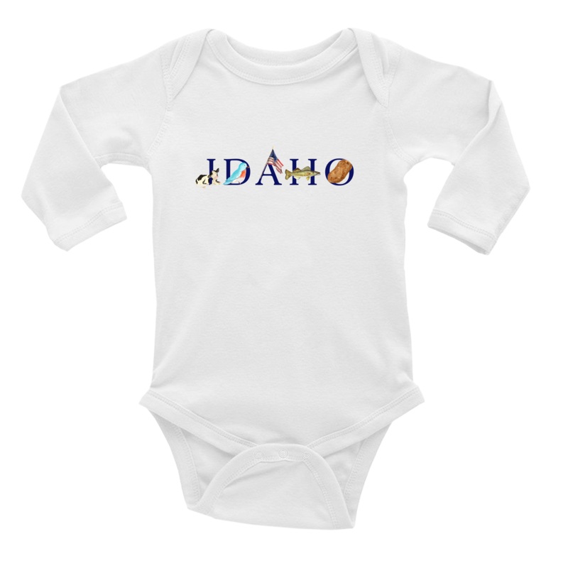 Idaho baby snap up long sleeve