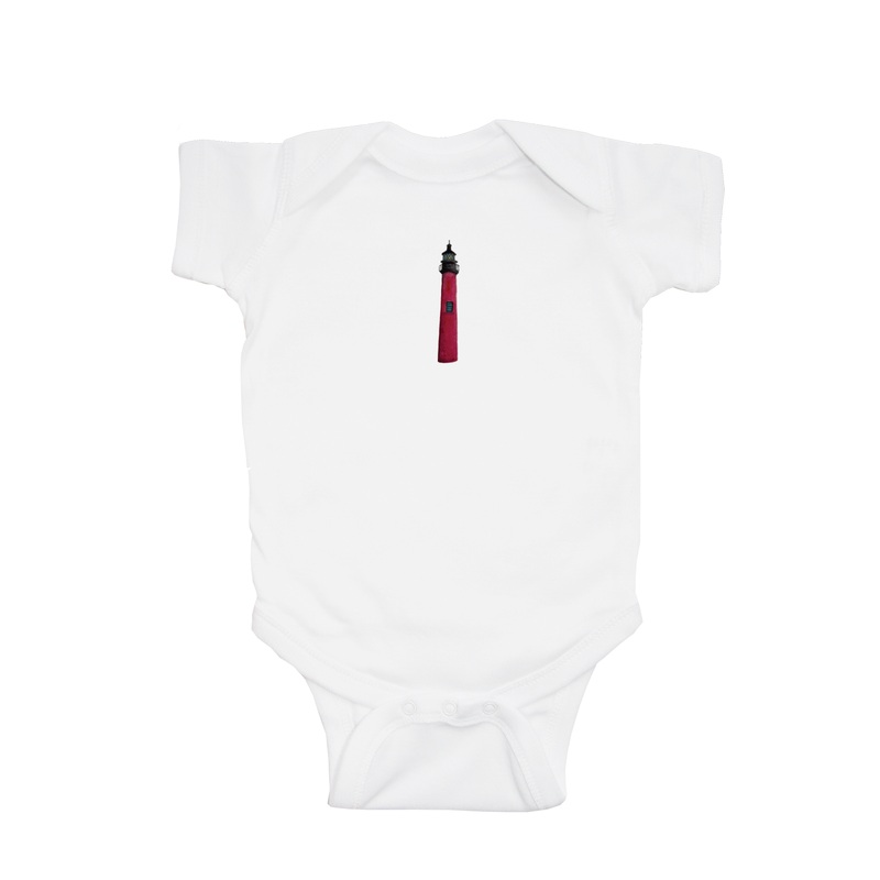 jupiter lighthouse baby snap up short sleeve