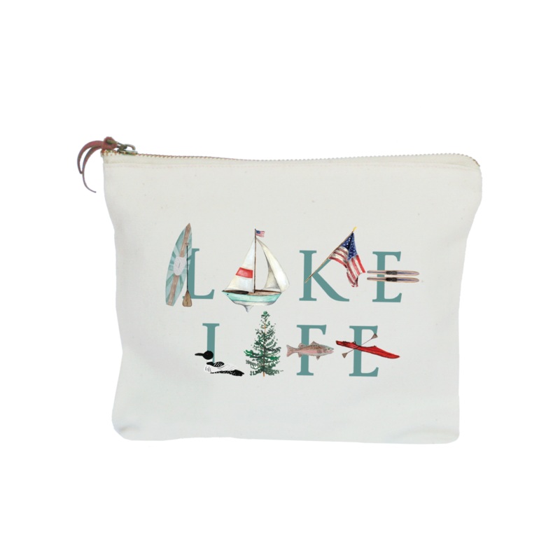Lake Life zipper pouch