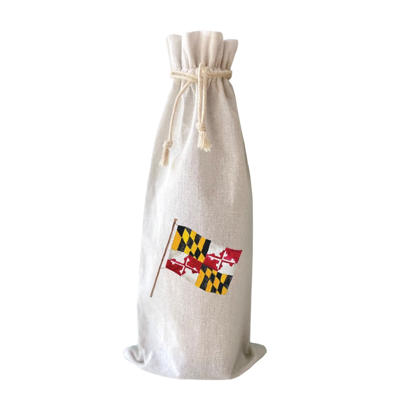 maryland flag wine bag