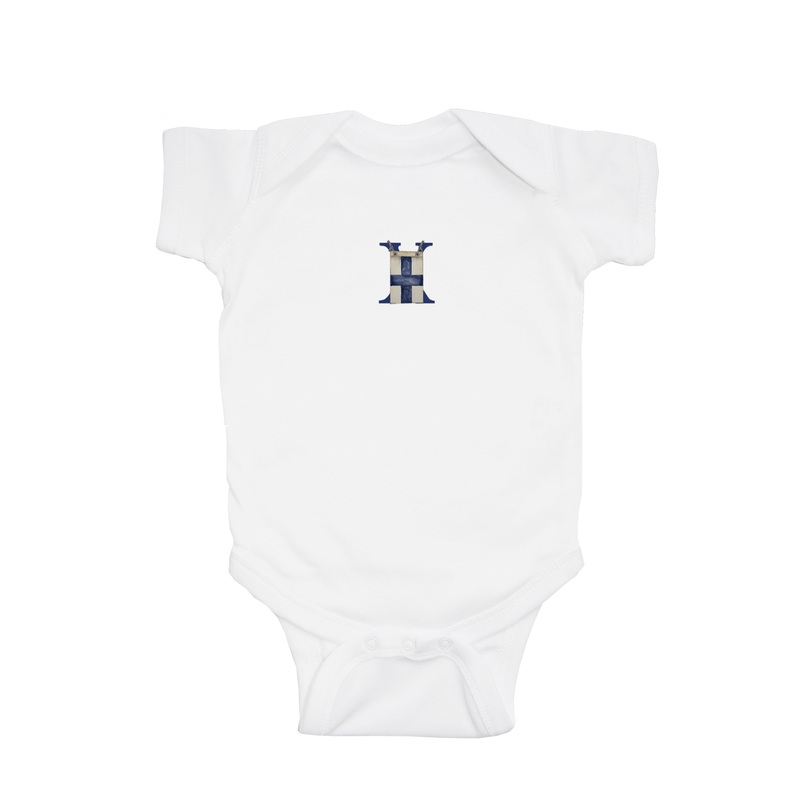nautical alphabet – X baby snap up short sleeve