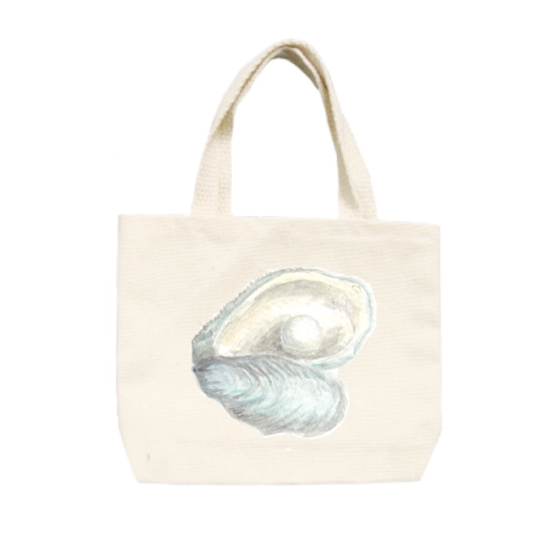 oyster + pearl small tote