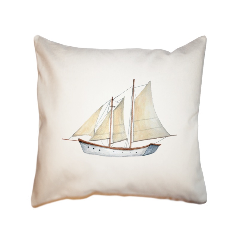 schooner square pillow