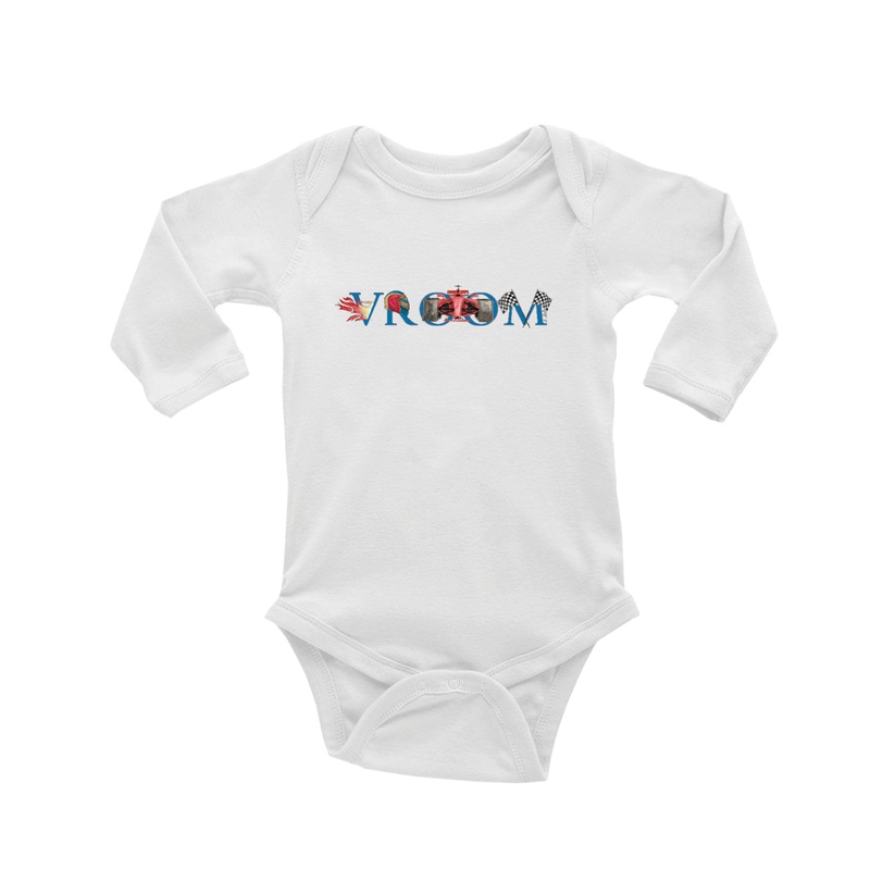 vroom baby snap up long sleeve
