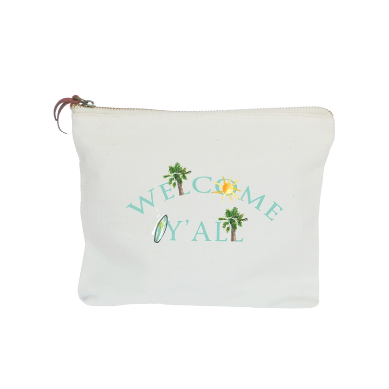 welcome y’all zipper pouch