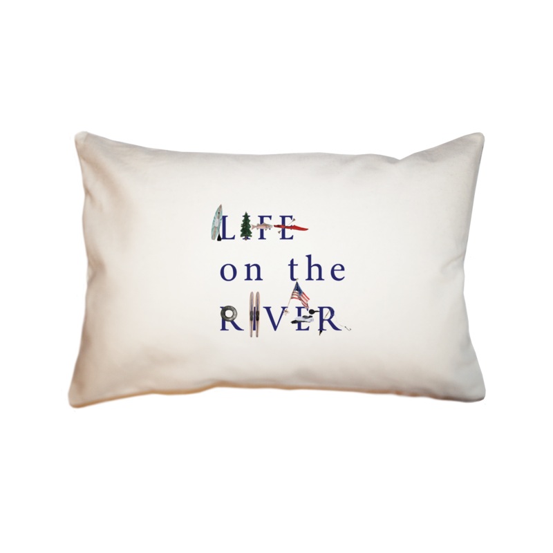 life on the river large rectangle pillow