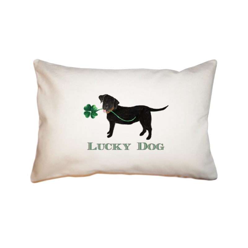 lucky dog large rectangle pillow