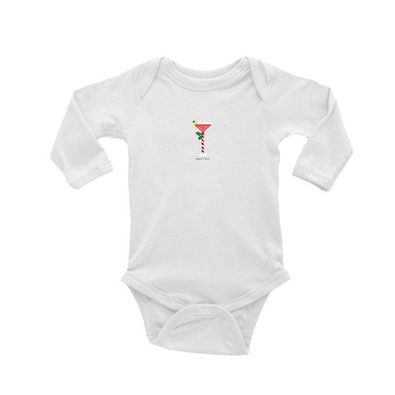 merrier with martini baby snap up long sleeve