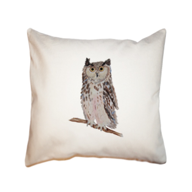 owl square pillow