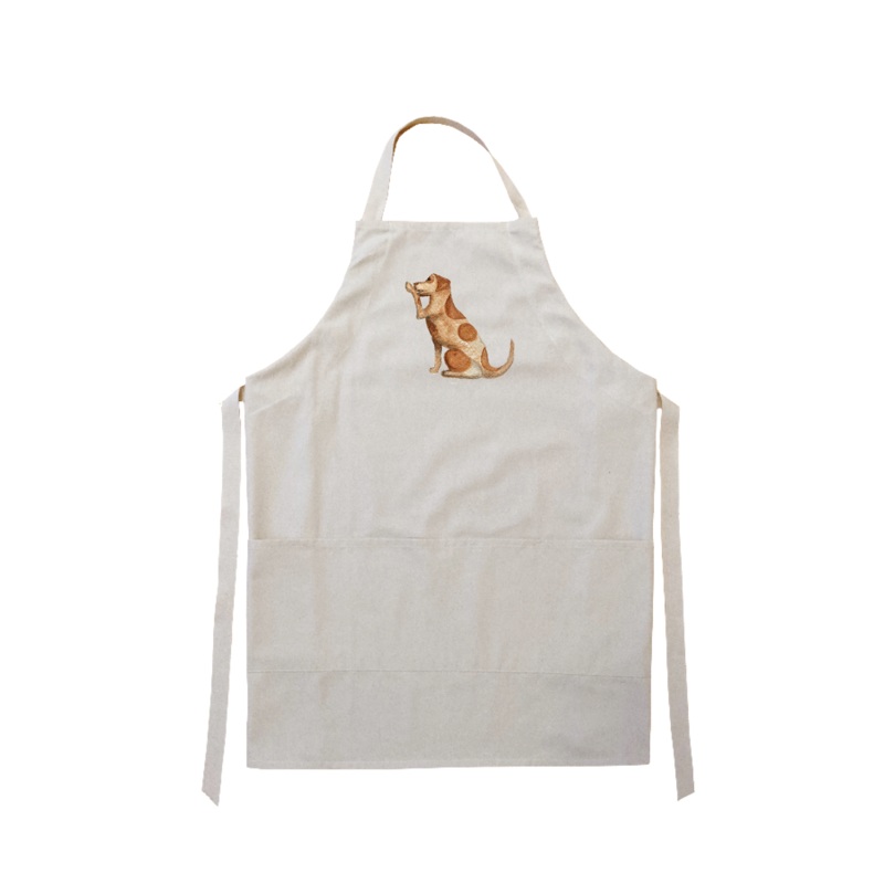spotted dog apron