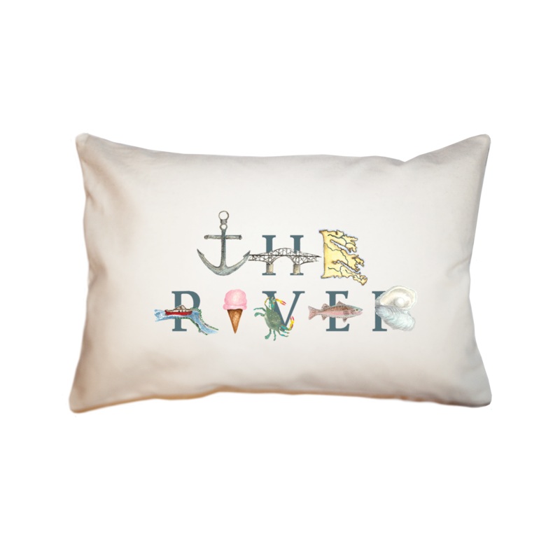 The River large rectangle pillow
