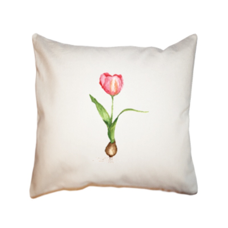tulip square pillow