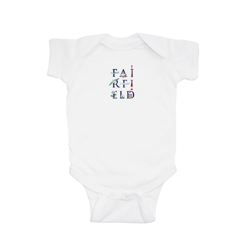 fairfield stacked baby snap up short sleeve