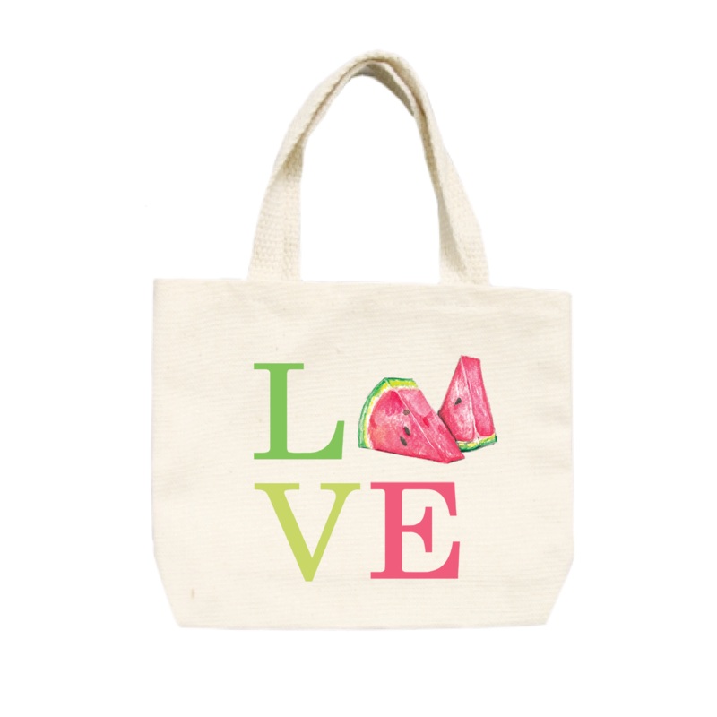 love watermelon small tote
