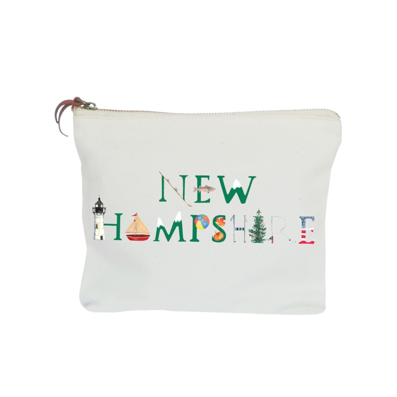 New Hampshire zipper pouch