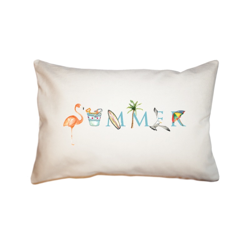 Summer large rectangle pillow