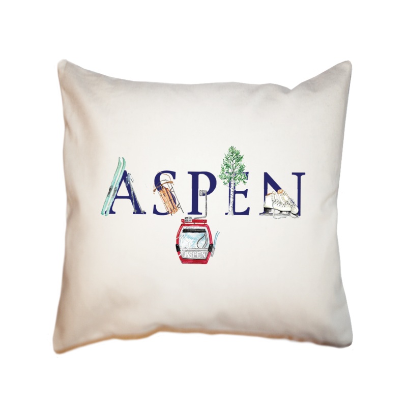 aspen square pillow