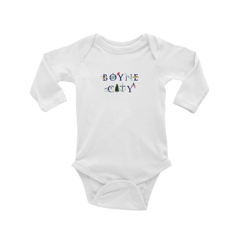 Boyne City baby snap up long sleeve