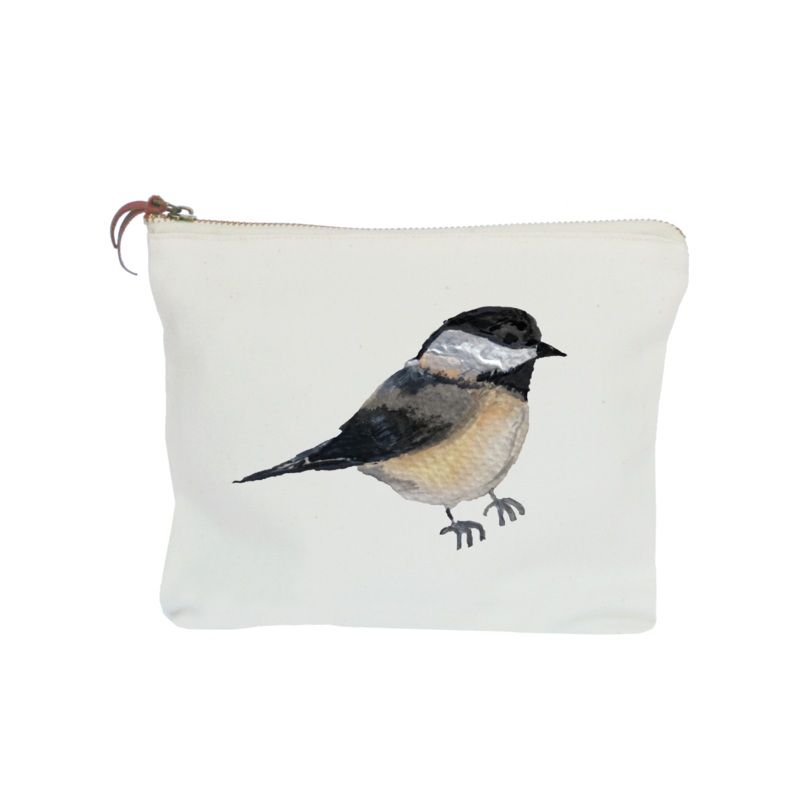 chickadee zipper pouch