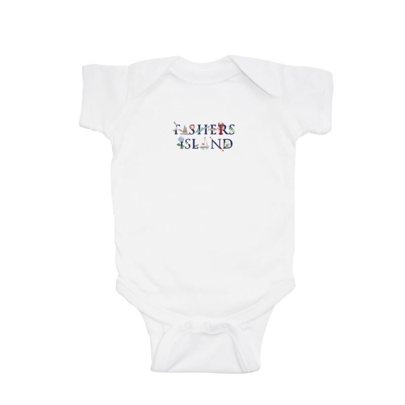 fishers island baby snap up short sleeve
