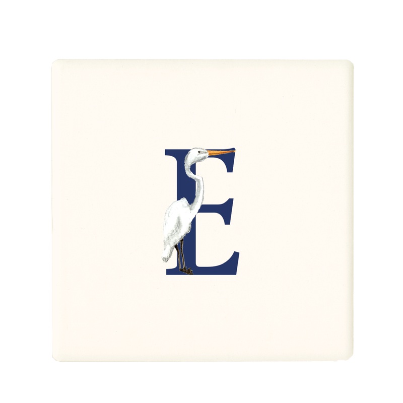 nautical alphabet – E coaster