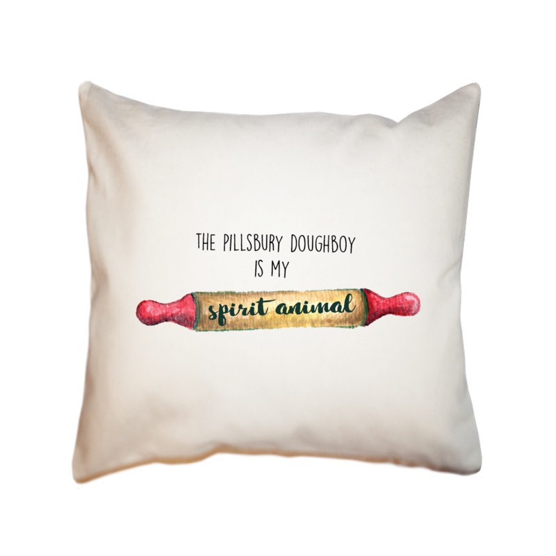 pilsbury spirit animal square pillow