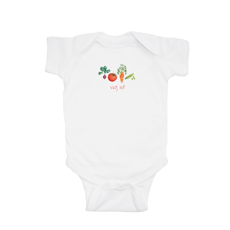 veg out baby snap up short sleeve