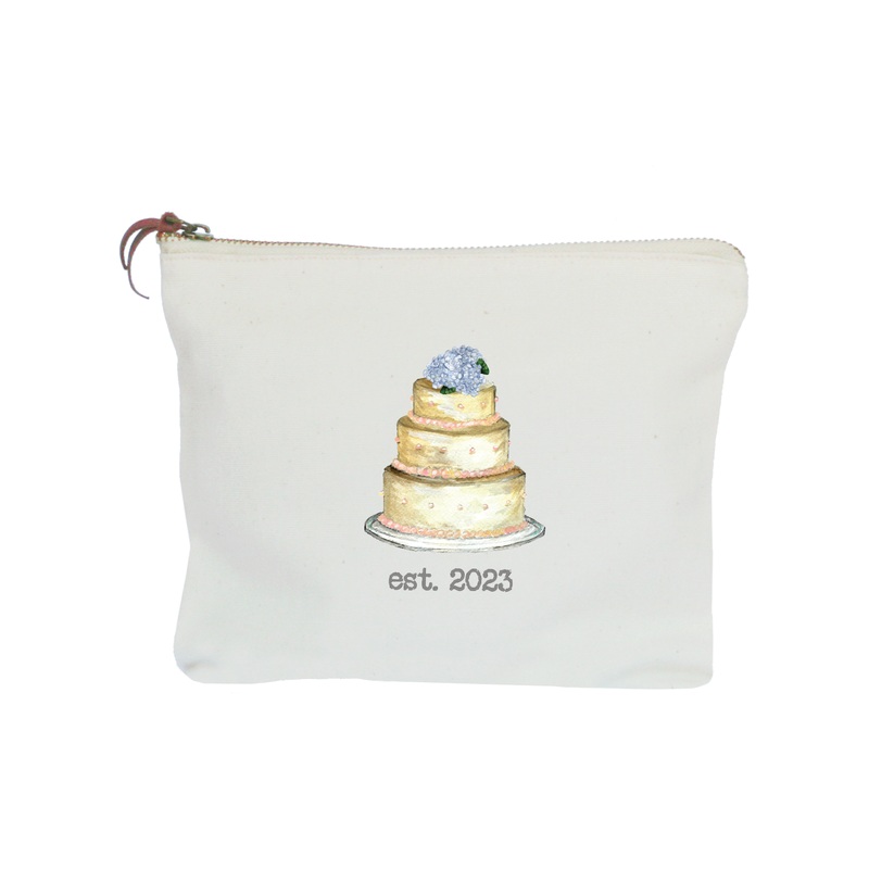 wedding cake 2023 zipper pouch