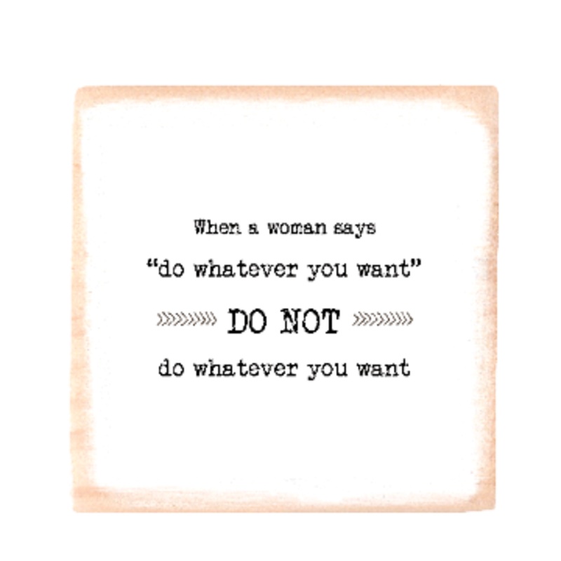 whatever you want square wood block