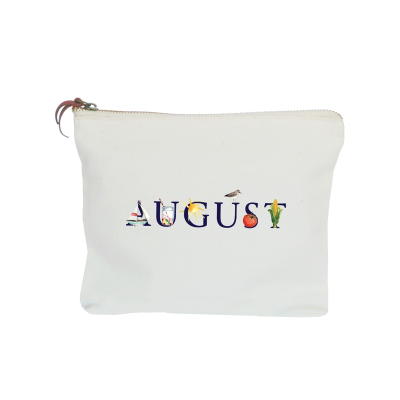 august zipper pouch