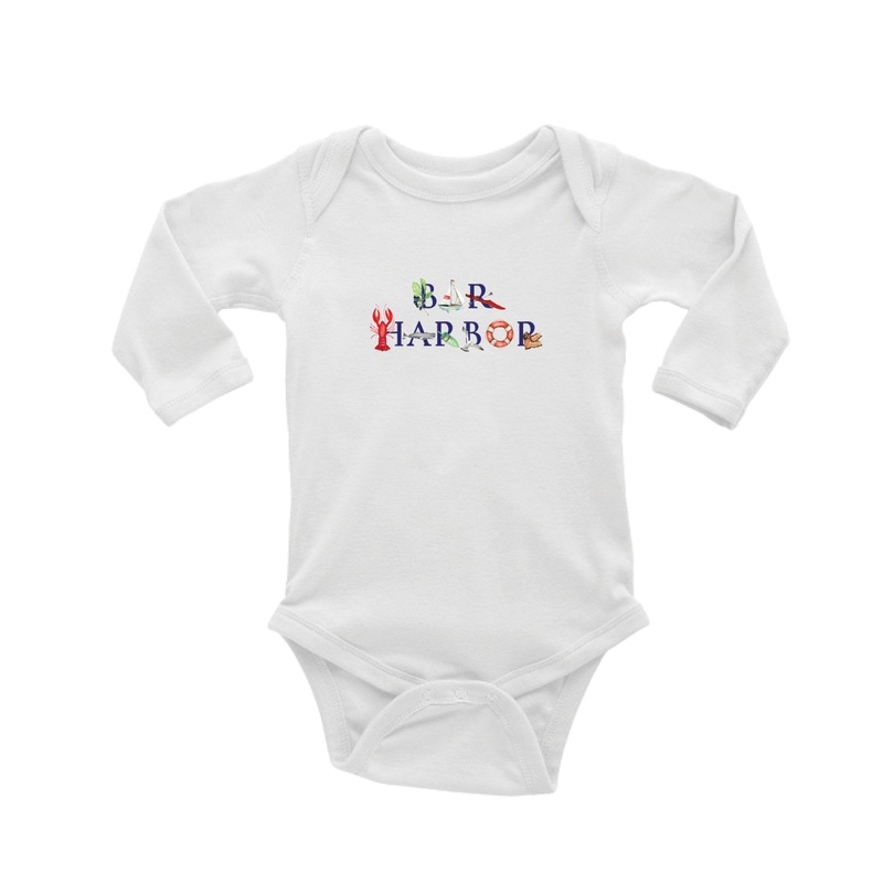 Bar Harbor baby snap up long sleeve