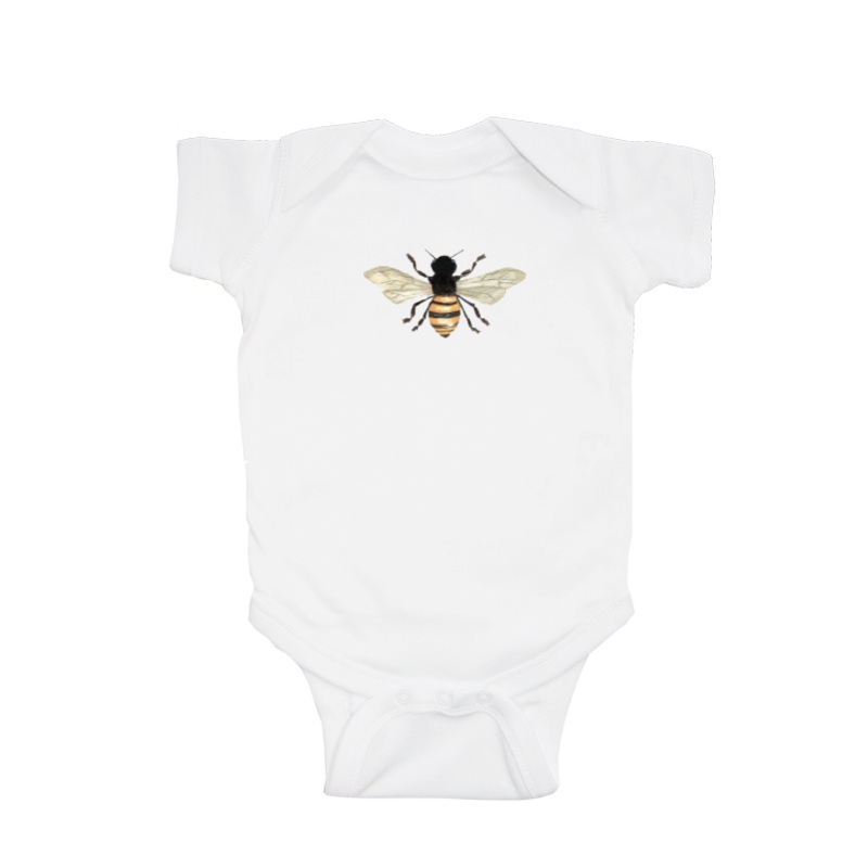 bee baby snap up short sleeve