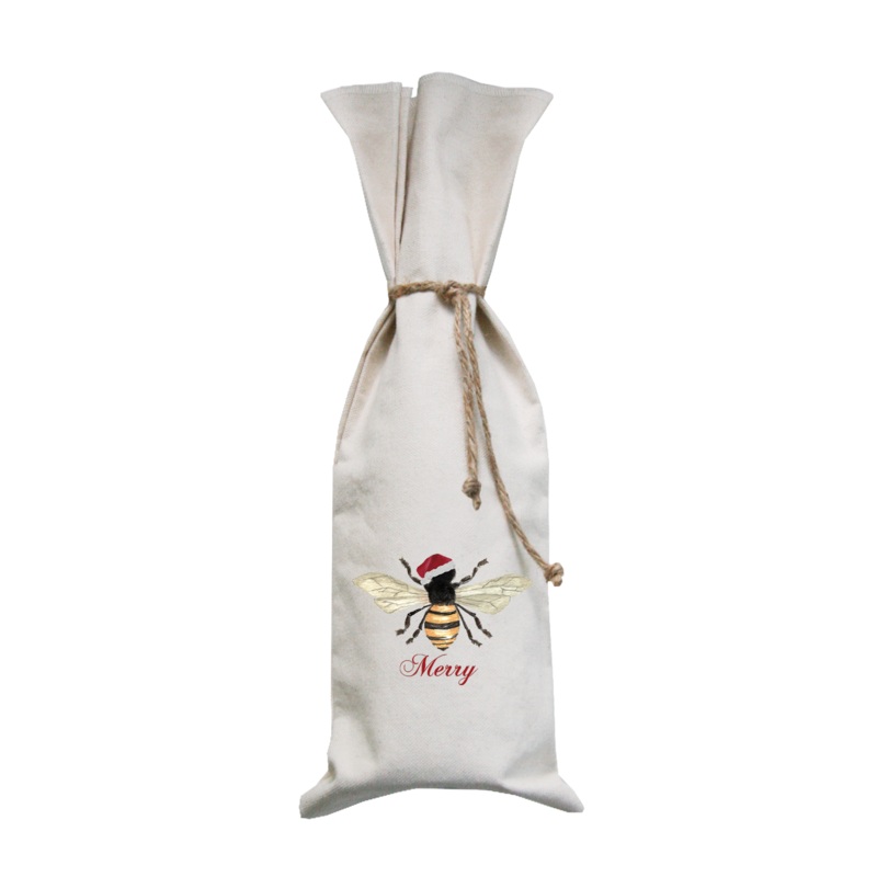 bee merry wine bag