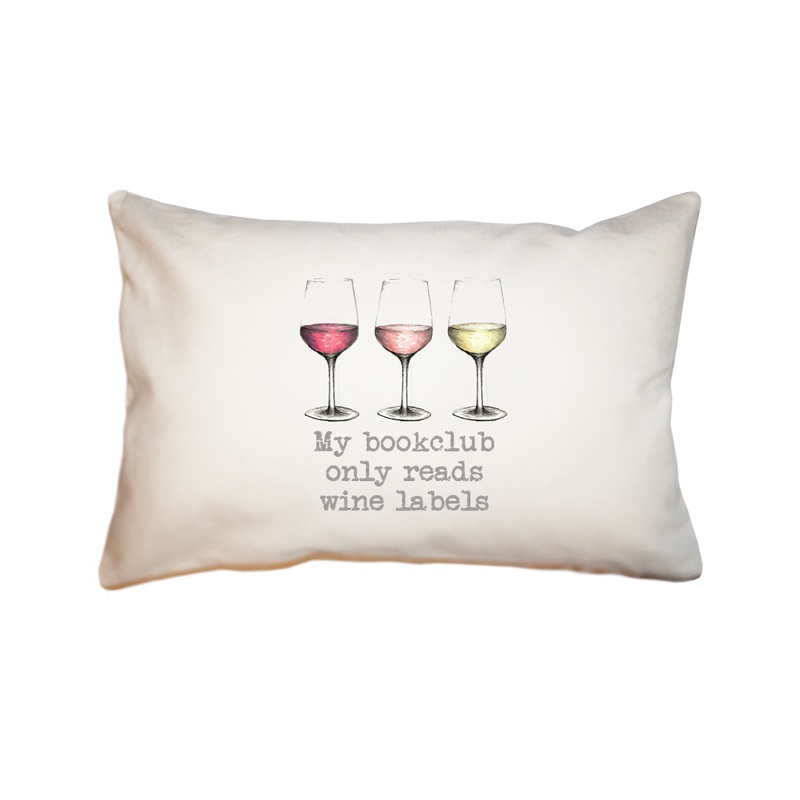 bookclub three colors wine rectangle pillow