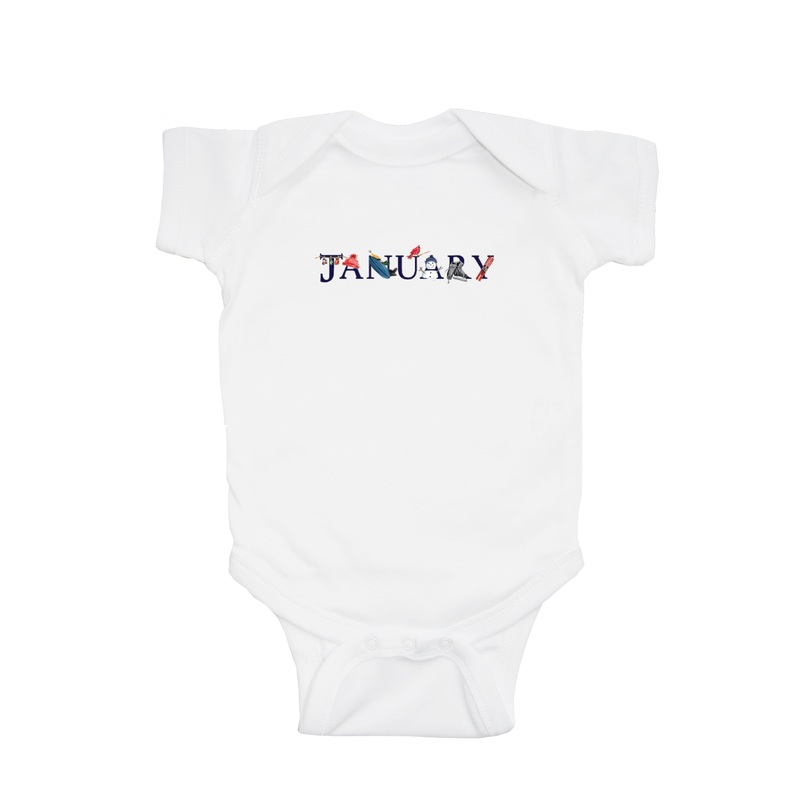 january baby snap up short sleeve