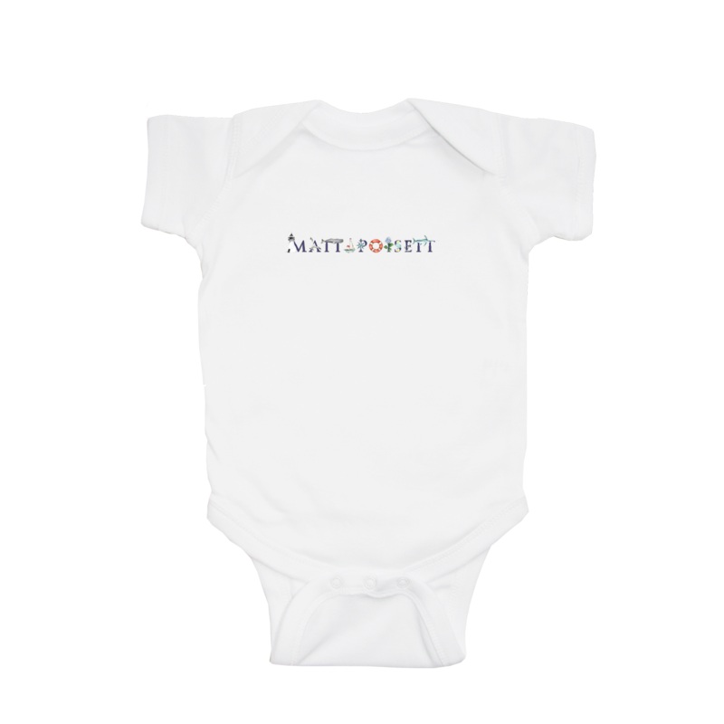 Mattapoisett baby snap up short sleeve