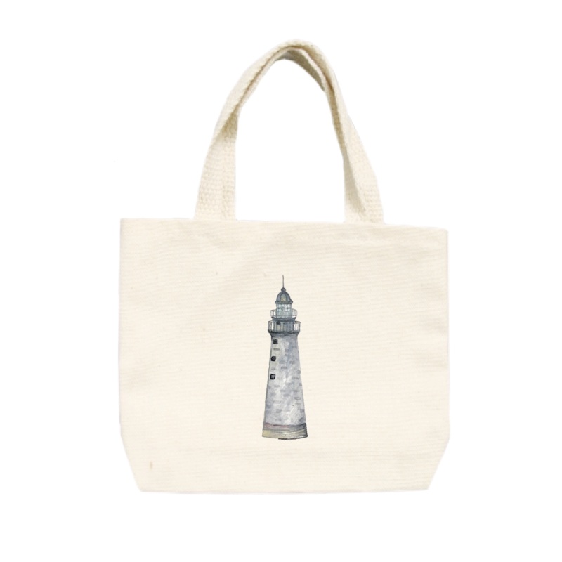 minots lighthouse cohasset small tote
