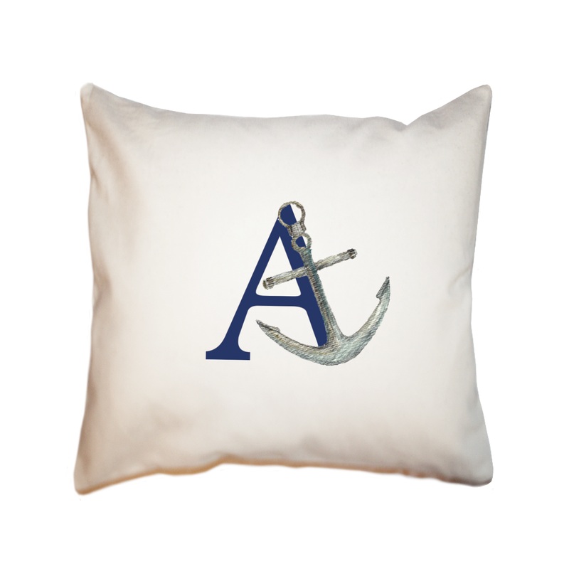 nautical alphabet – A square pillow