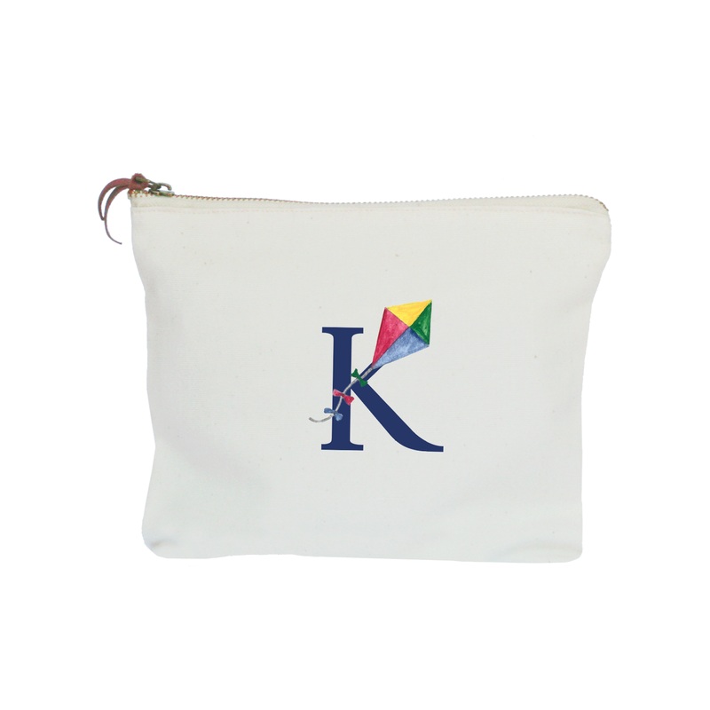 nautical alphabet – K zipper pouch