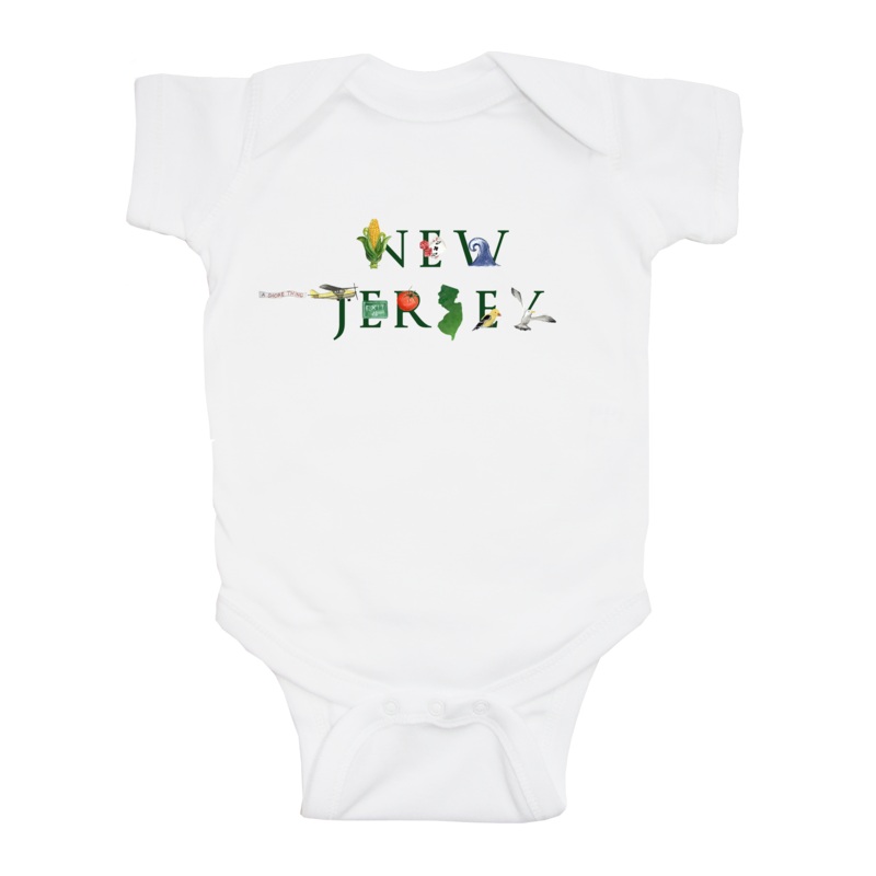 New Jersey baby snap up short sleeve
