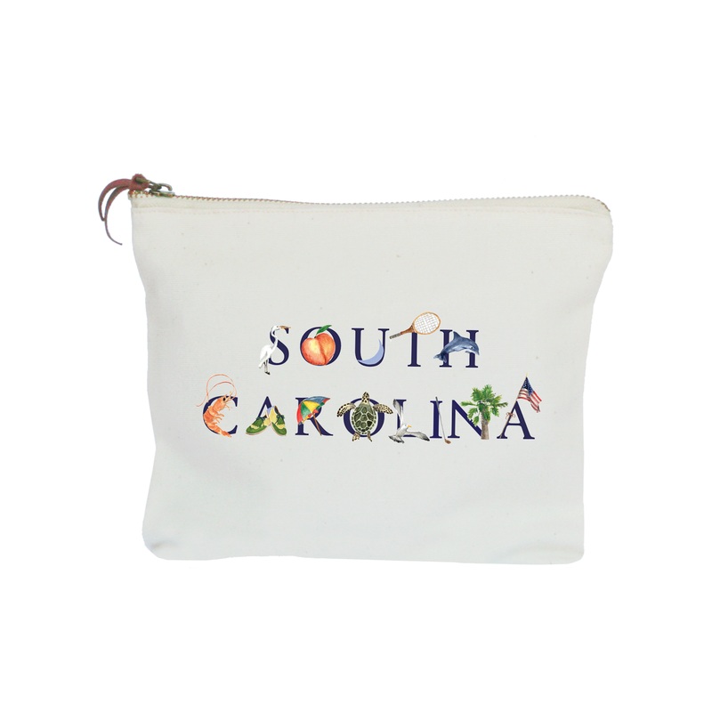 south carolina zipper pouch