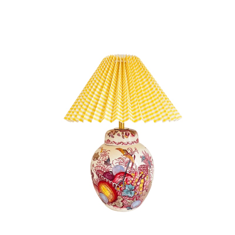 Antique Mason’s Fruit Basket Lamp