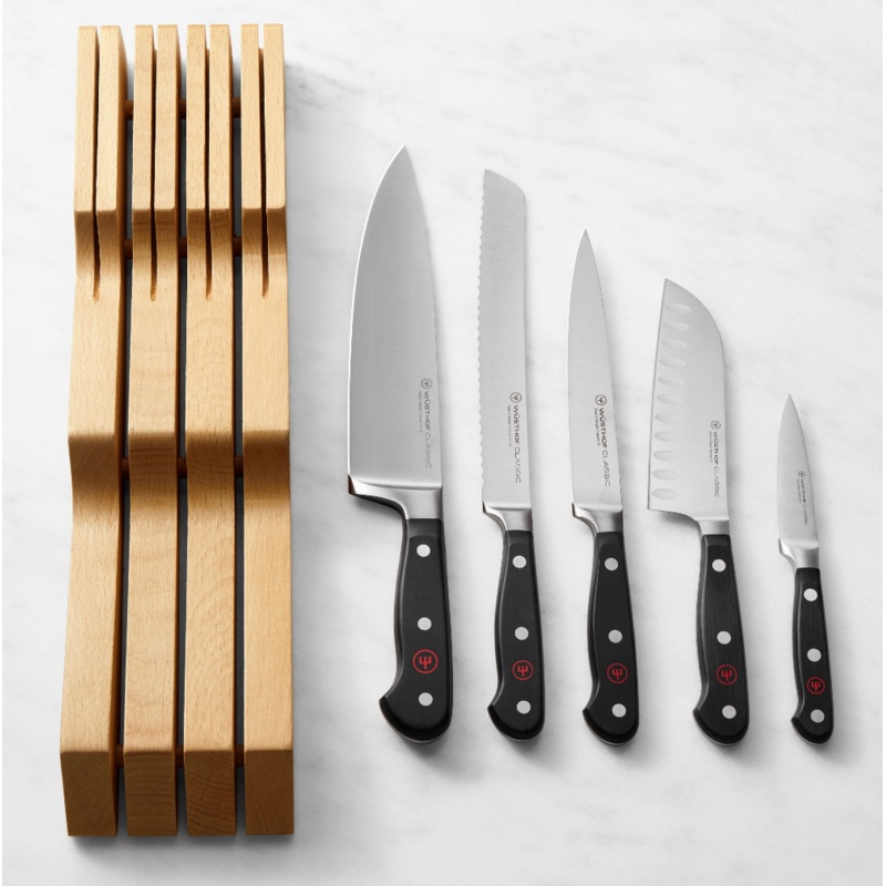 Wsthof Classic Knives with Drawer Tray, Set of 6 S97416035