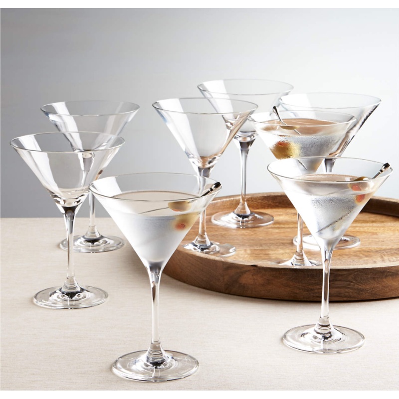 Aspen 8-Oz. Martini Glasses, Set of 8 S97419434