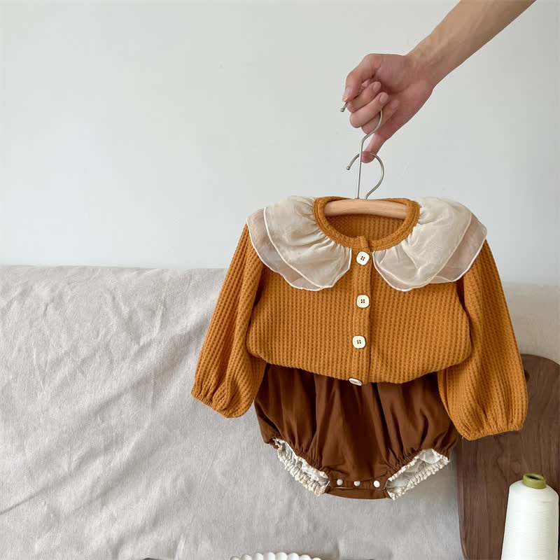 Baby 2-Piece Waffle Maillard Sweet Set 6-12M