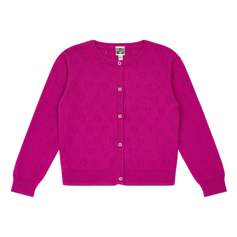 bonton lilet cardigan fucsia
