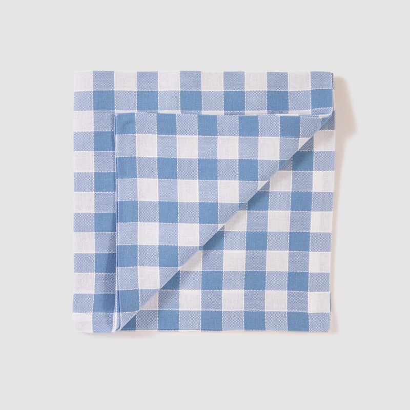 Vichy Napkin, Cornflower