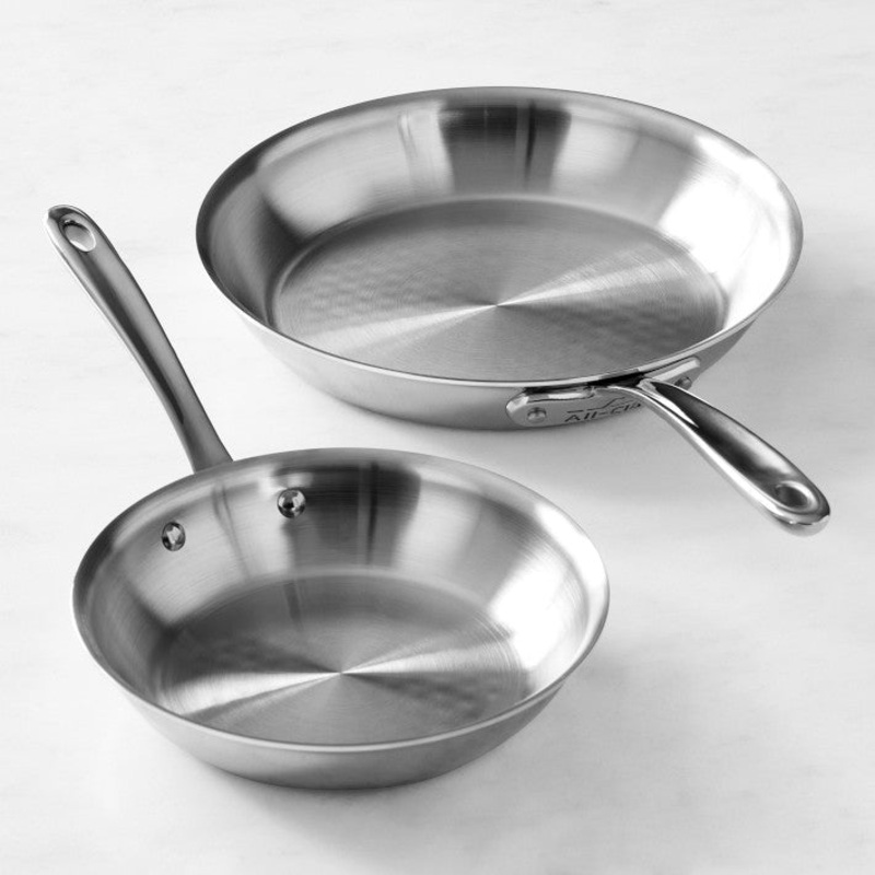 All-Clad G5 Graphite Core Stainless-Steel Fry Set, 8 1/2 and 10 1/2
