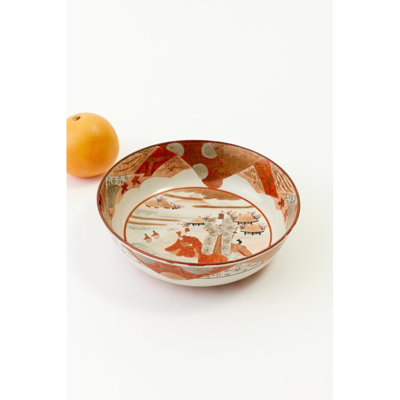 VINTAGE JAPANESE PORCELAIN SERVING BOWL