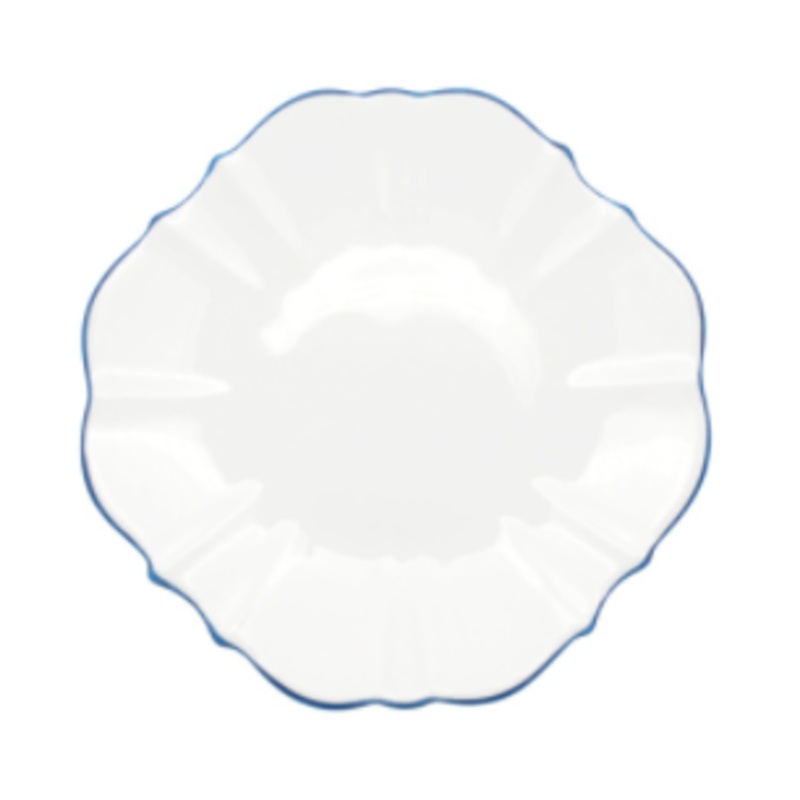 Amelie 8.5 in. Salad Plate with a Royal Blue Rim S97464869